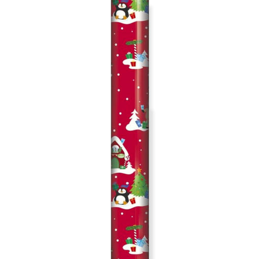 Picture of 4M WRAPPING PAPER ROLL RED CUTE